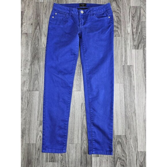 (3/$35) Celebrity Pink Jeans Women 7/28 Cobalt Blue Skinny Stretch Colored Denim - Picture 1 of 11